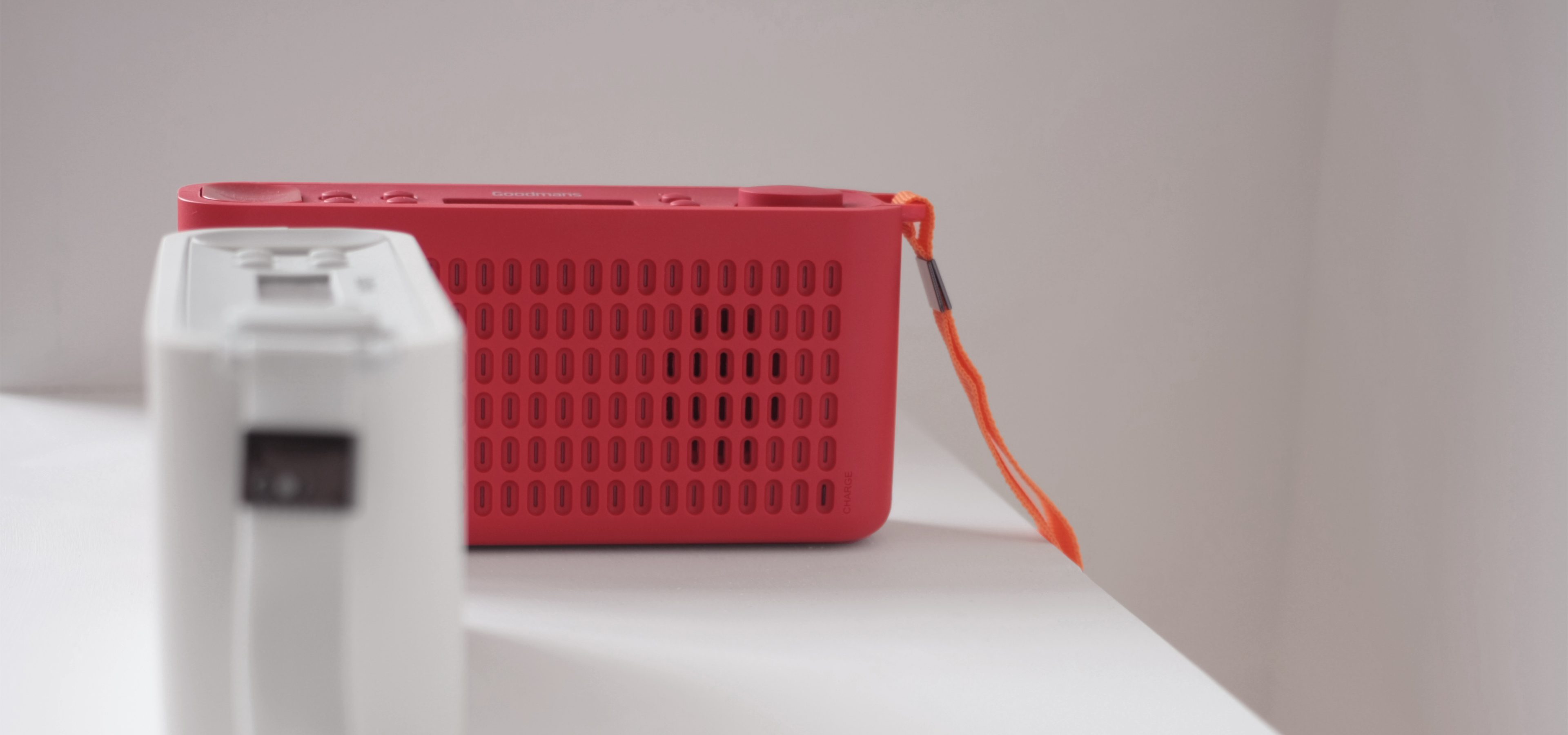 Discover the power of timeless design - full-width image of RODD GO DAB in red