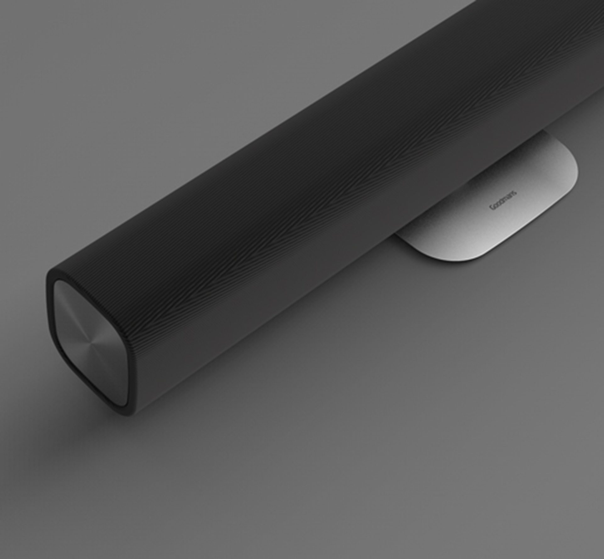 Goodmans aspect soundbar in horizontal and upright orientation