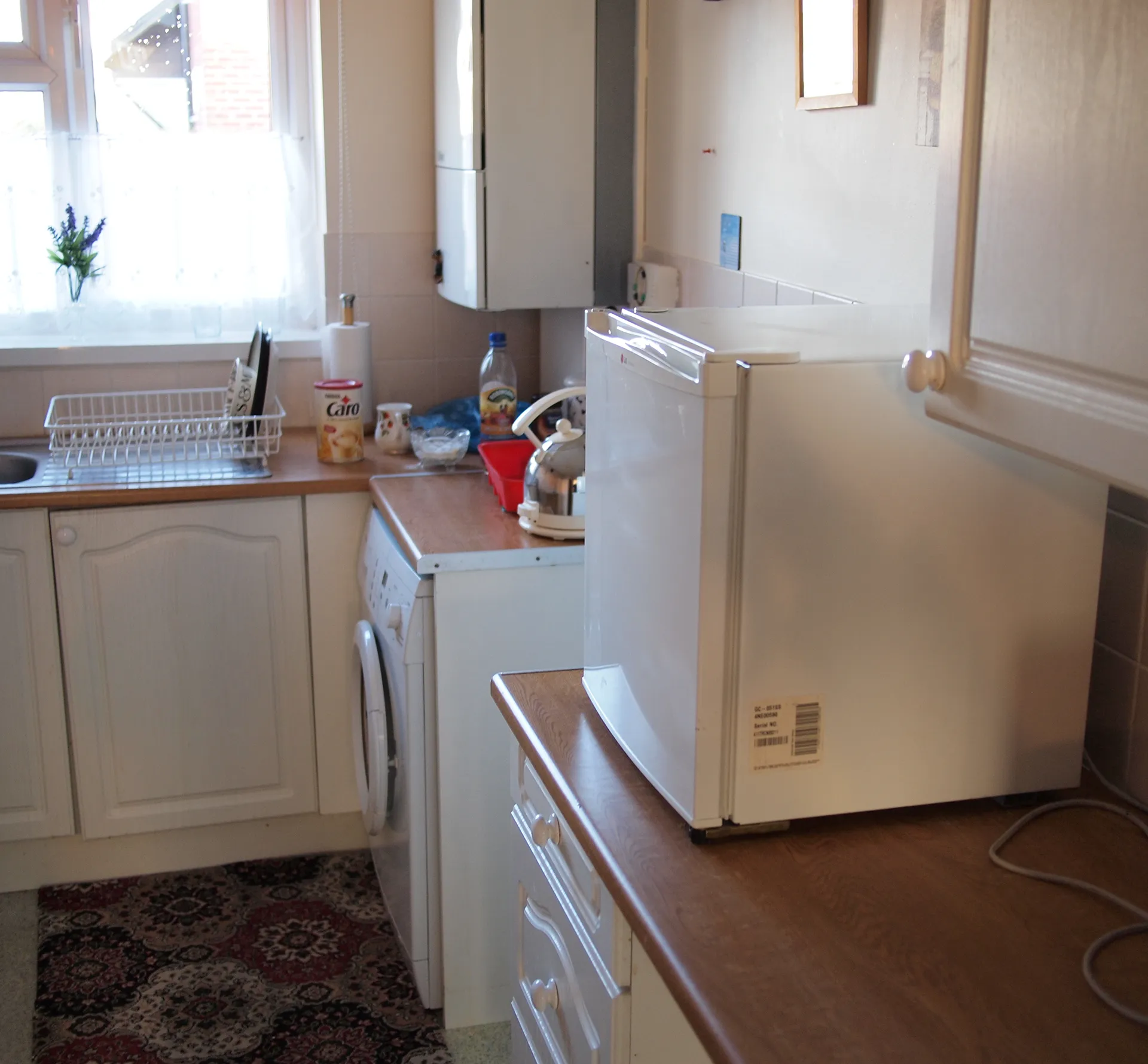 user research visit photigraph from a dementia sufferes home showing the missing stove