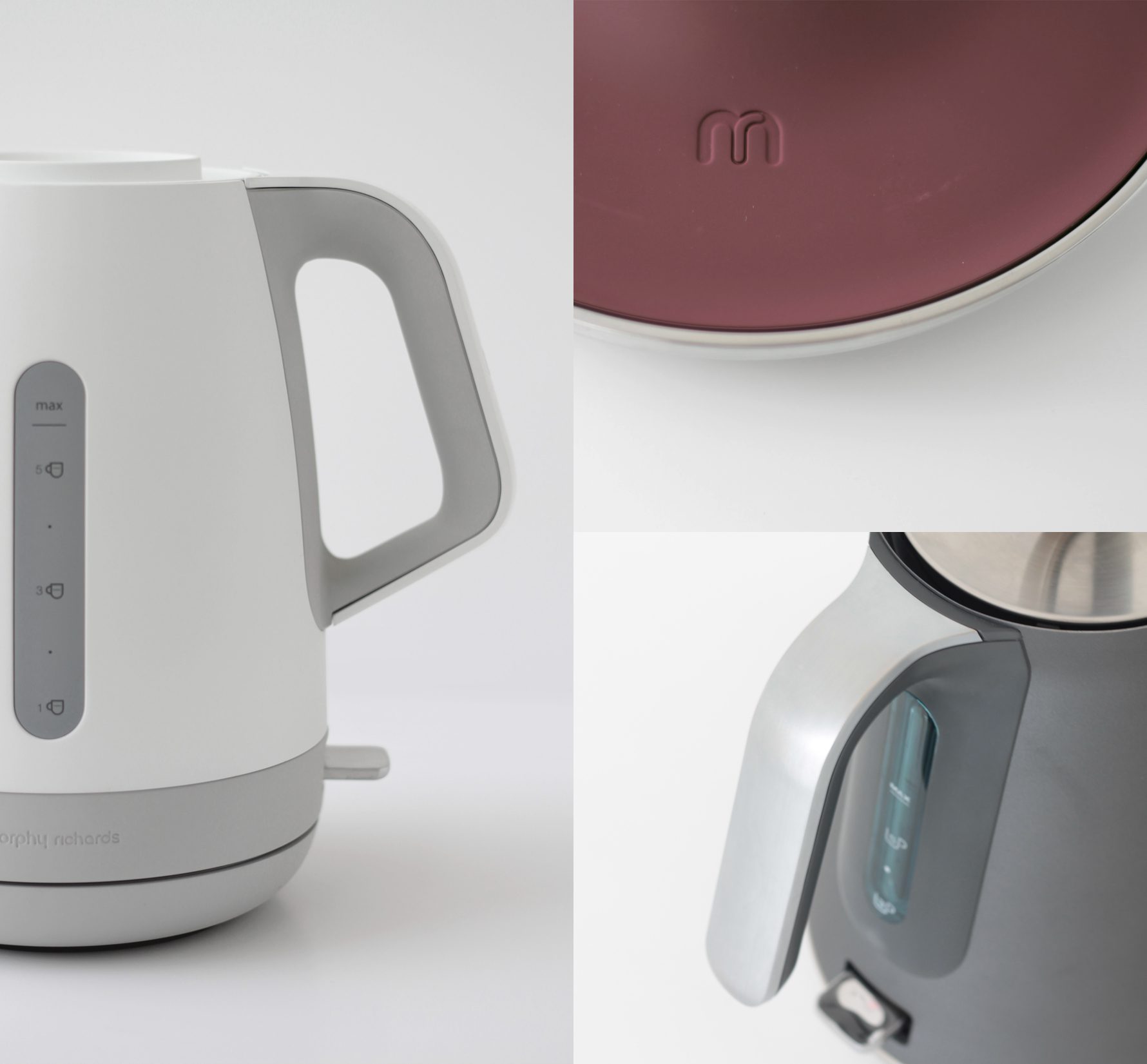 Just a few examples of the product brand language we designed for UK small appliance brand Morphy Richards.