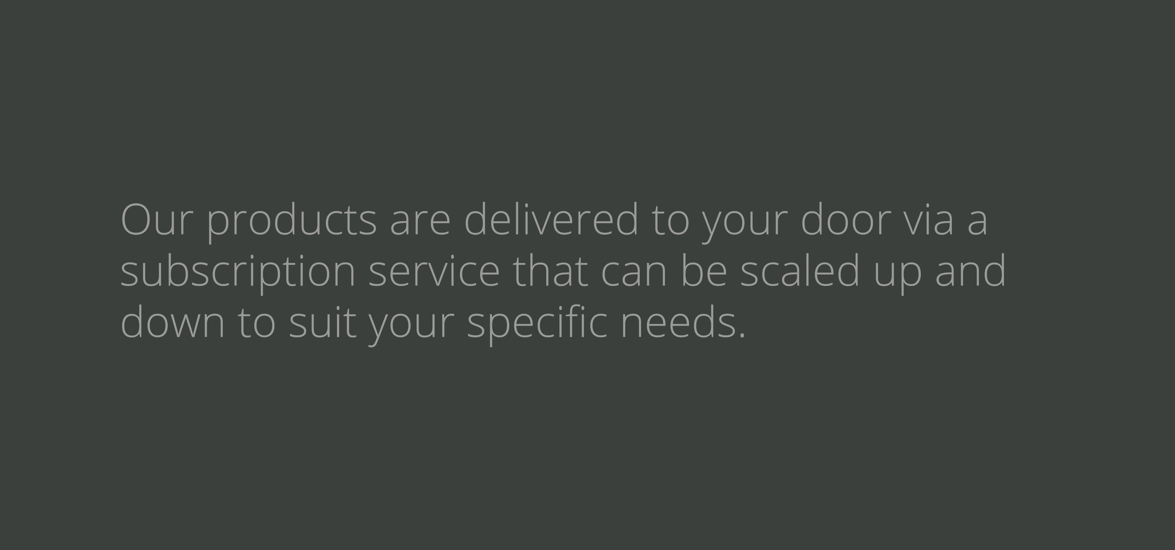 a text graphic explaining the delivery principles behind Rodds Essence concept