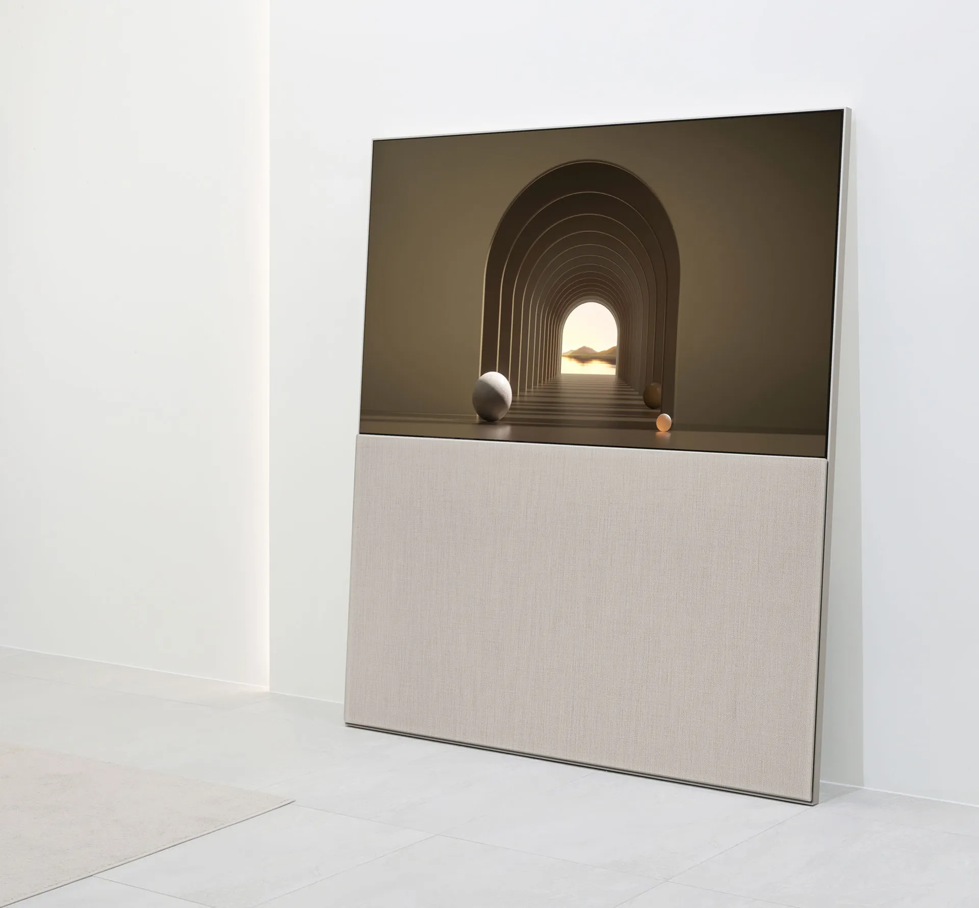 LG Objet leaning against white wall featured by Rodd