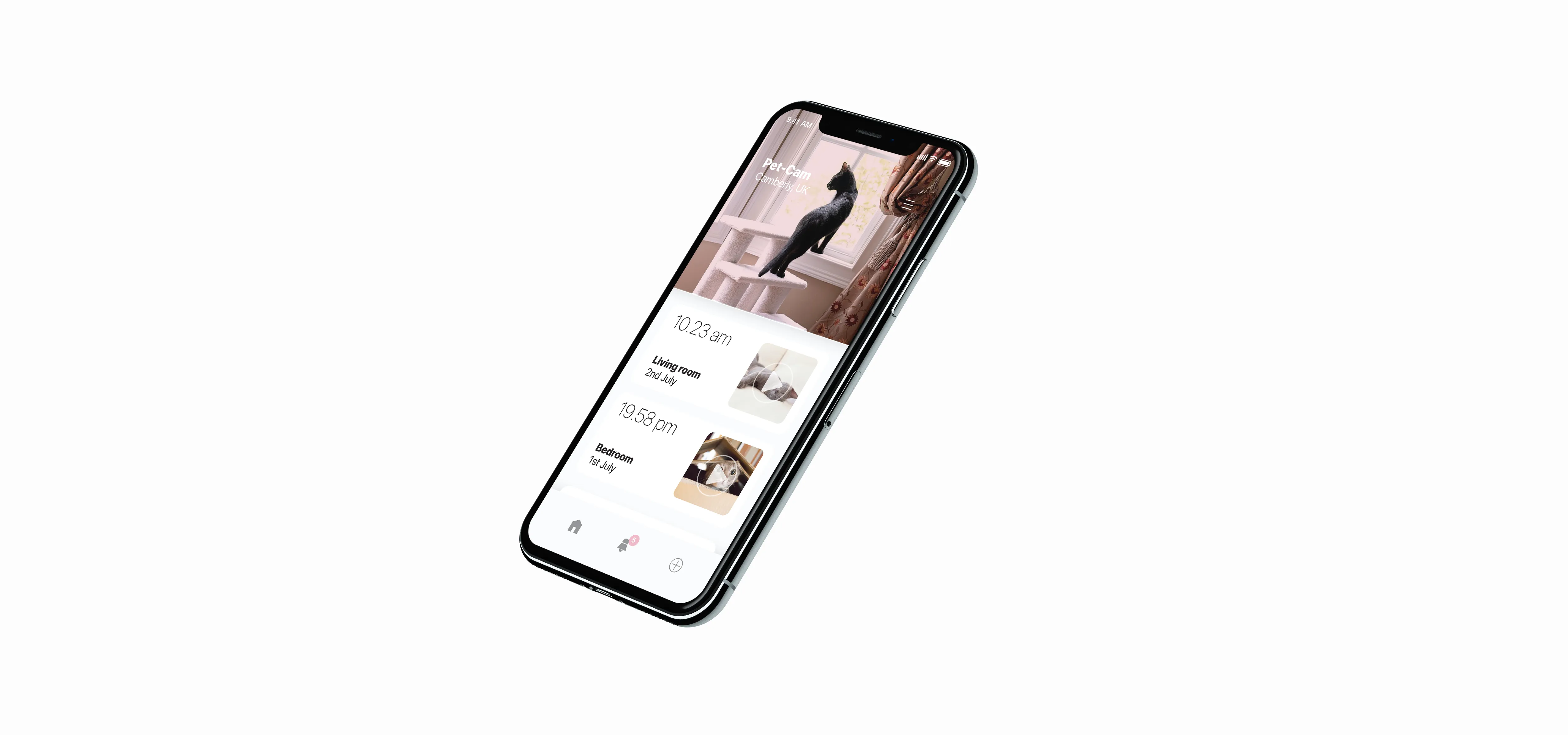 Digital design of the iCee app on an iphone