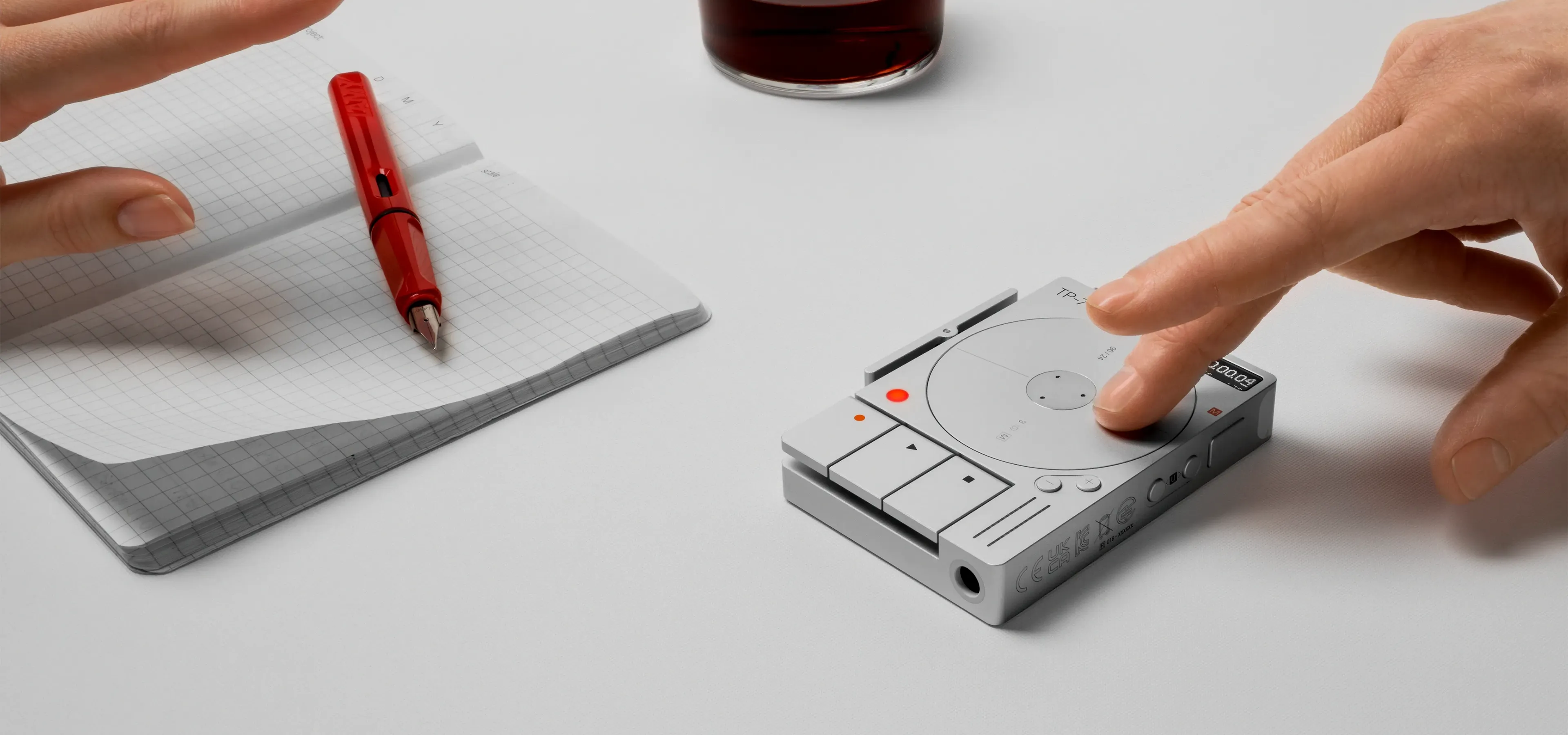 TP-7 Memo recorder by Teenage Engineering in use featured by Rodd