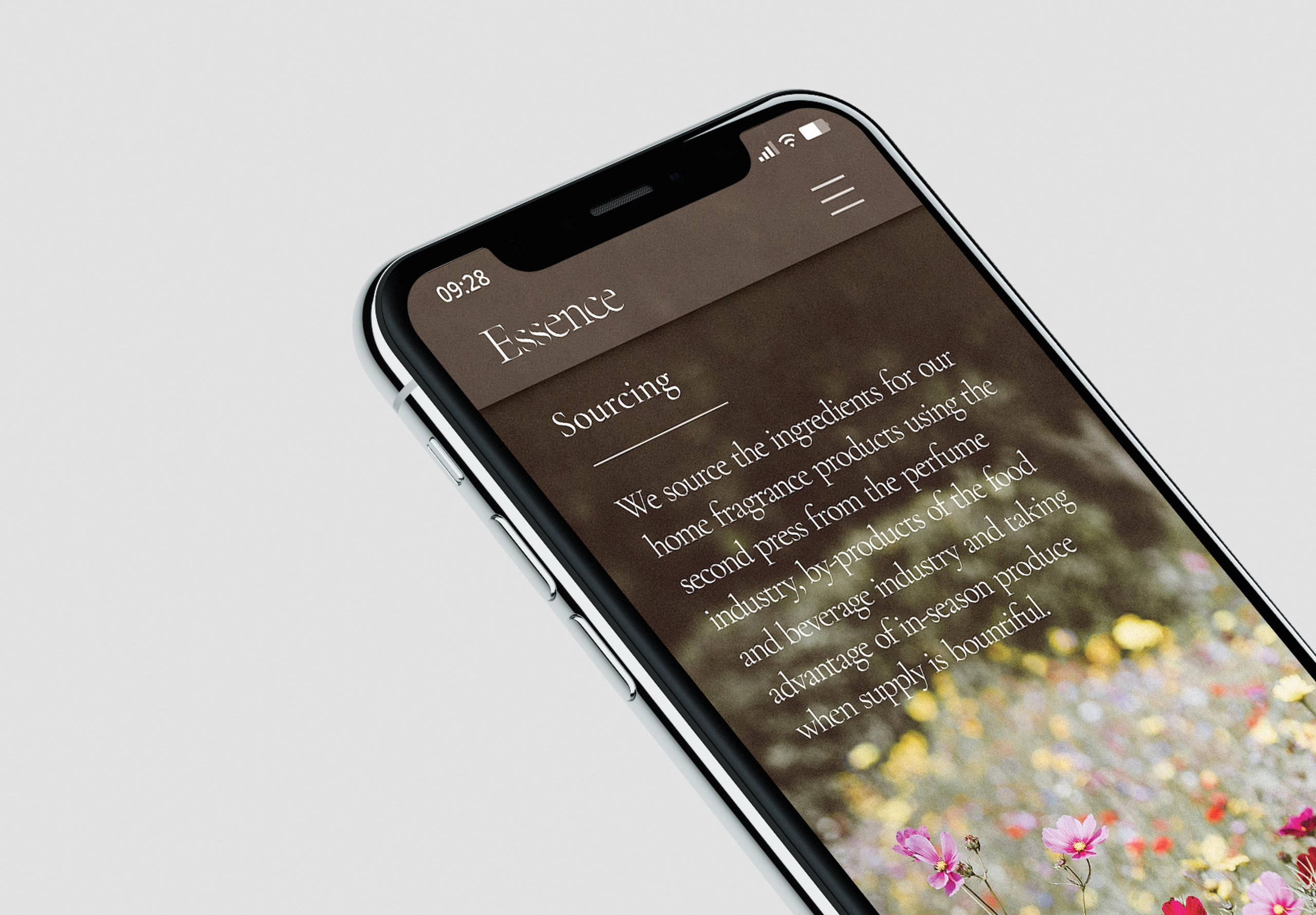 This image shows a user experience screen mockup on an iphone