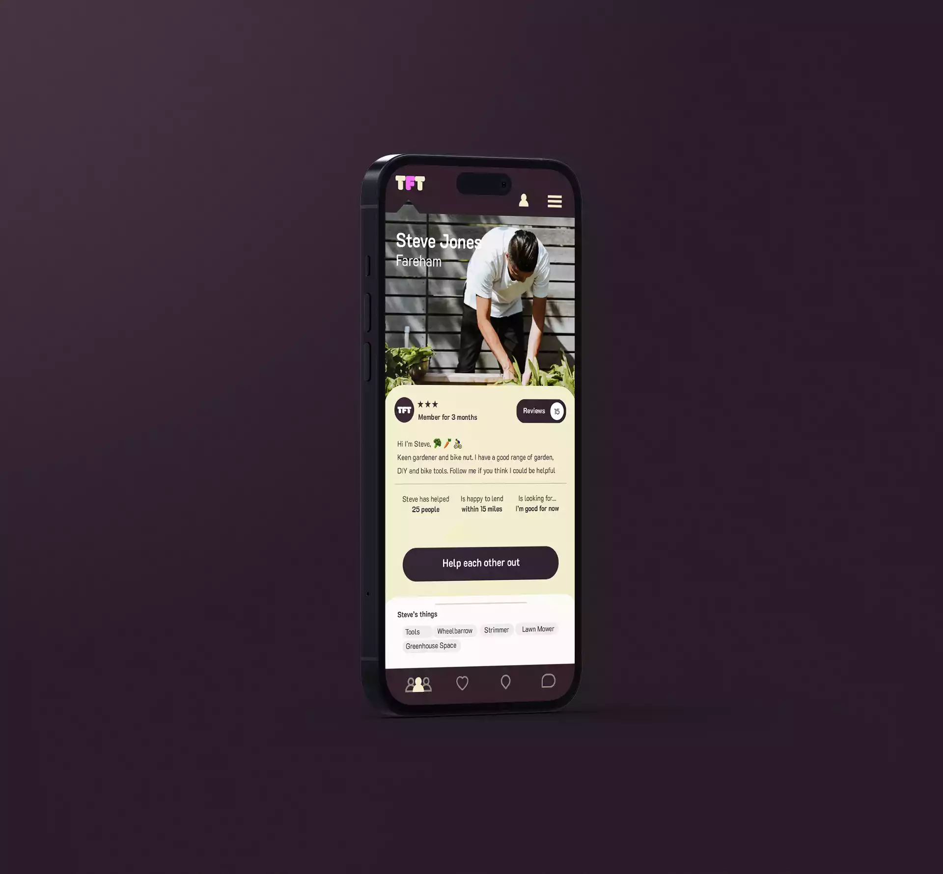 This for that a sharing economy app. Digital experience design by Rodd