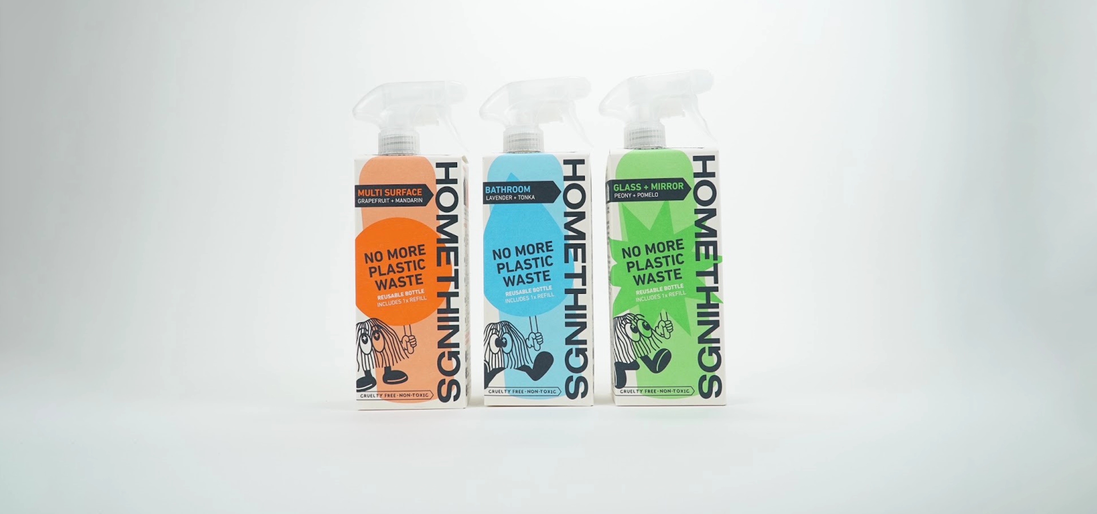 The Homethings new packaging design is typical of the way sustainable brands can fight against the traditional performance tropes