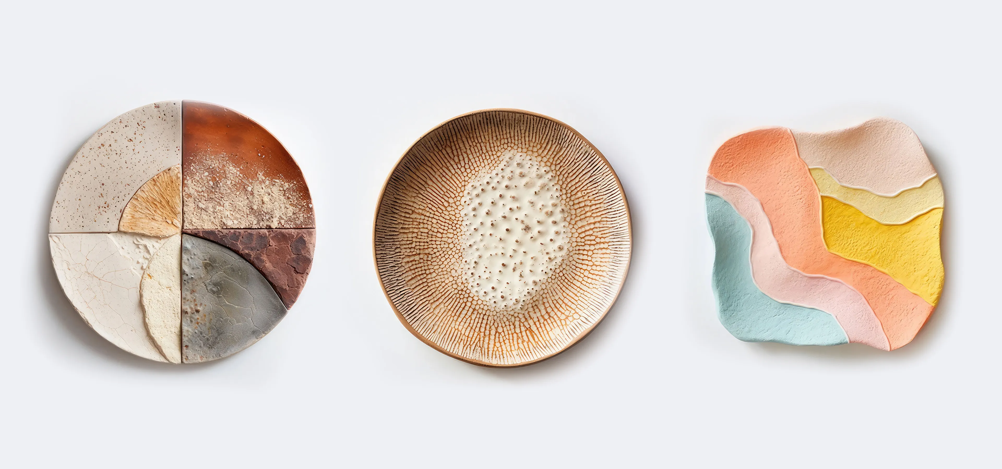 Generative Ai designed plates using abundant local materials