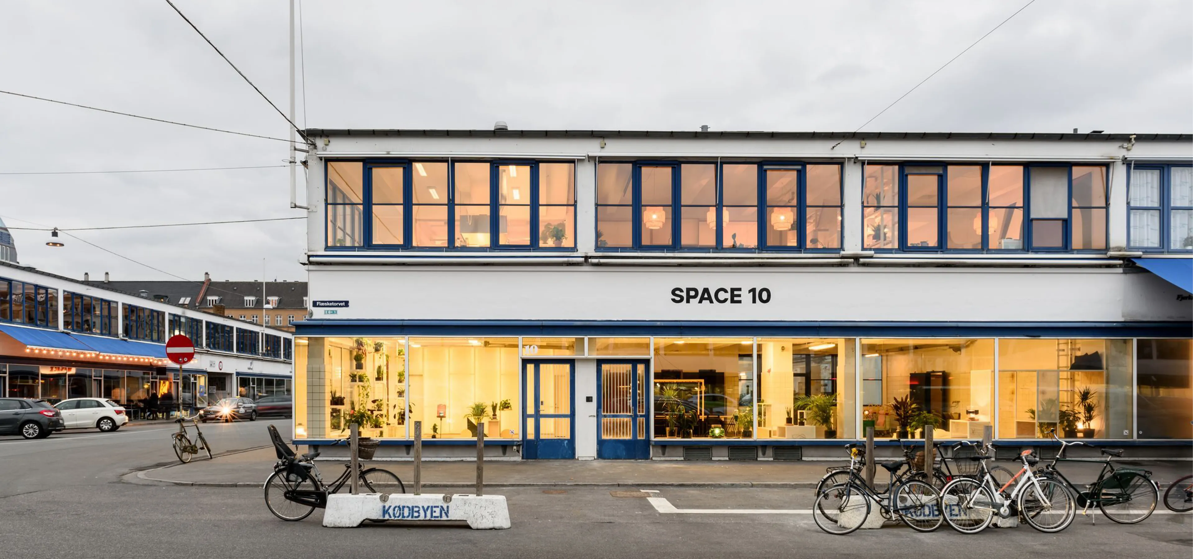 The front of the SPACE 10 design studios in Copenhagen