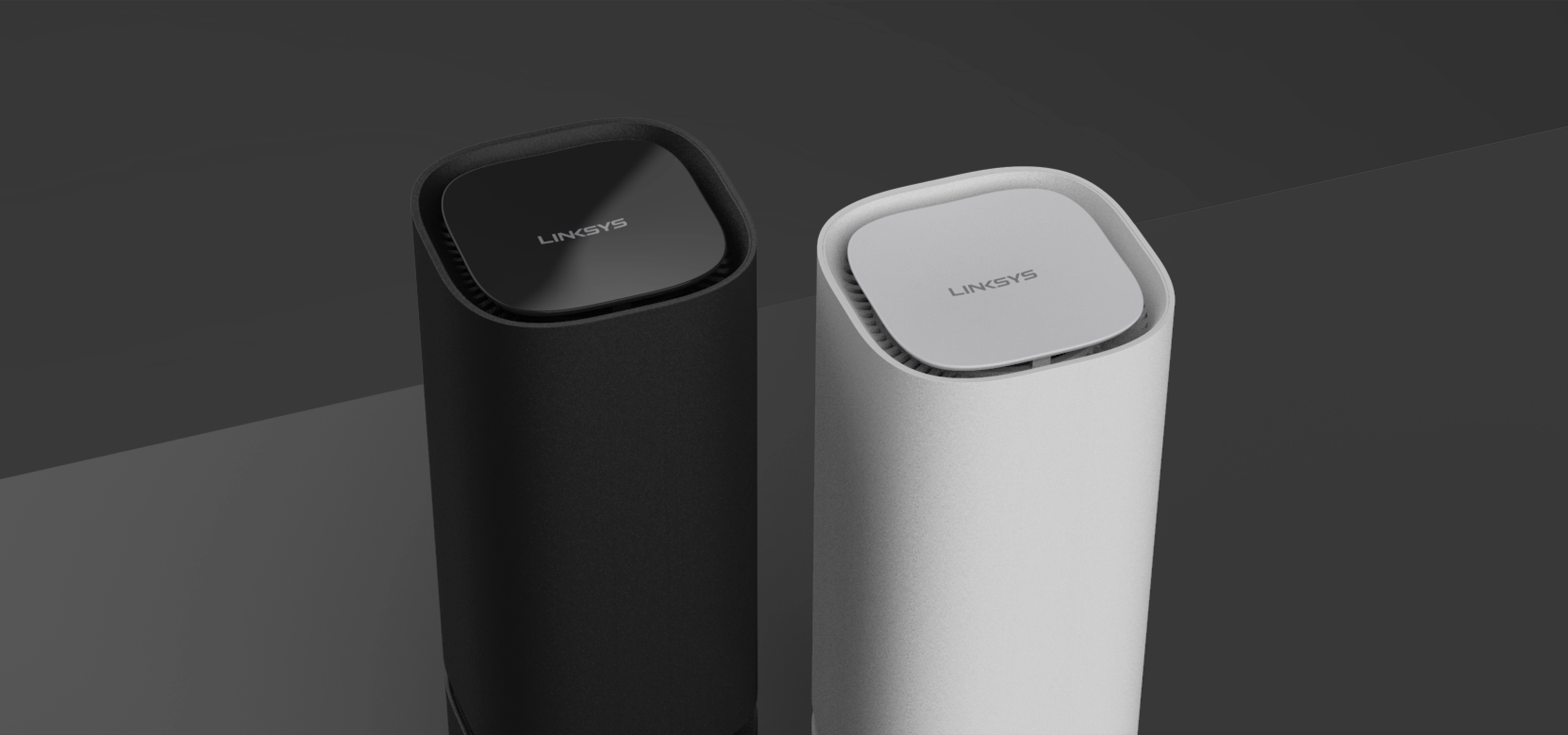 home WiFi in black and white on a dark background