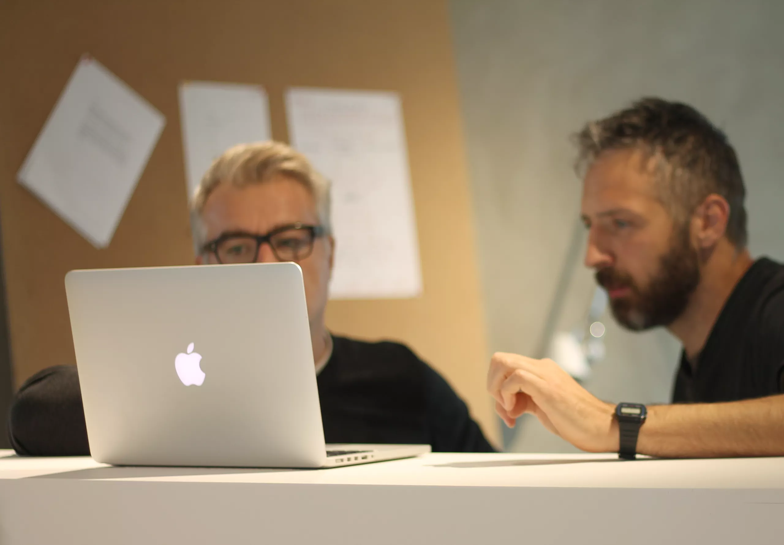 ben davies and mark morgan directors at Rodd design in discussion
