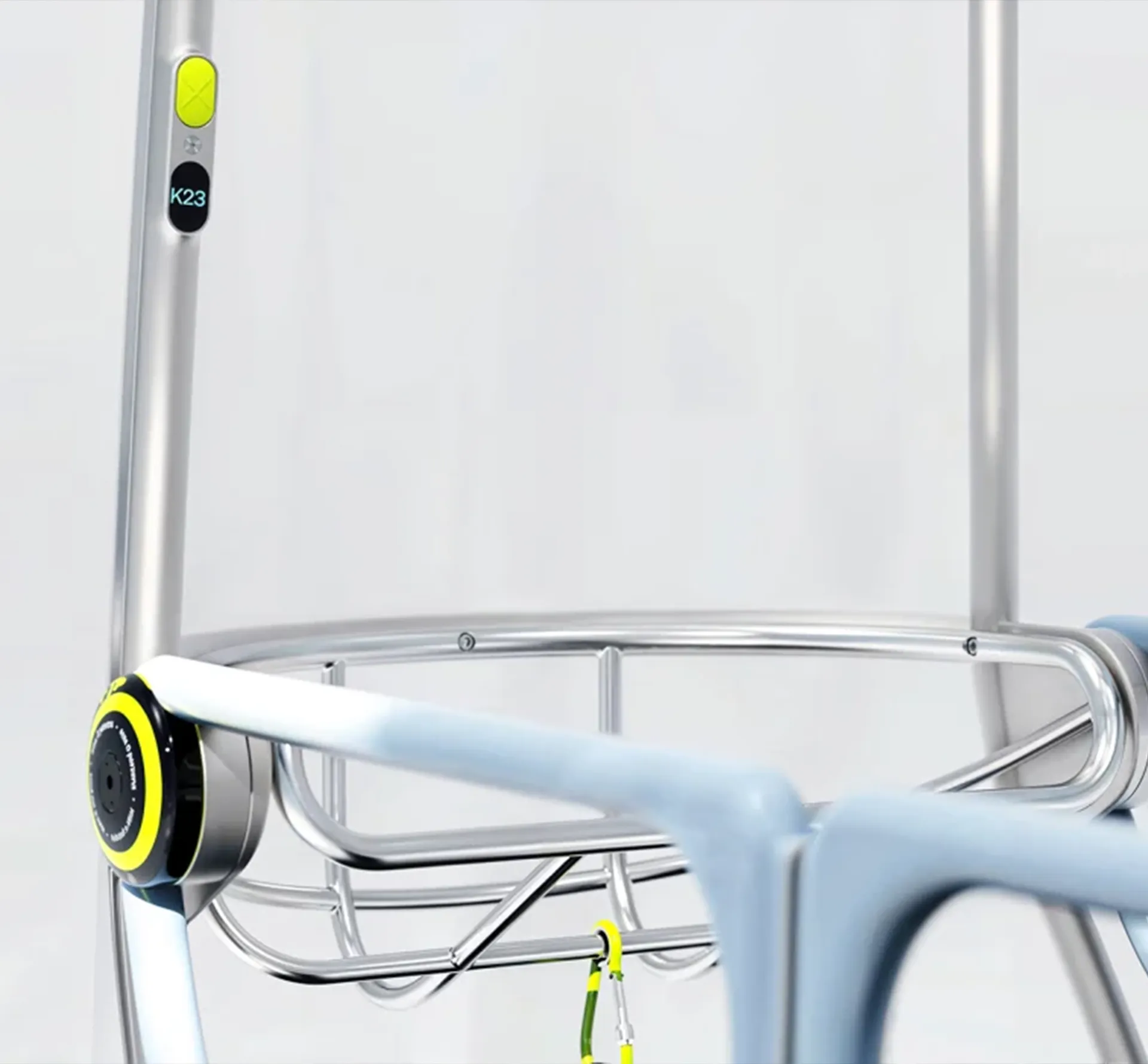 inside detail of a 4 person electric vehicle