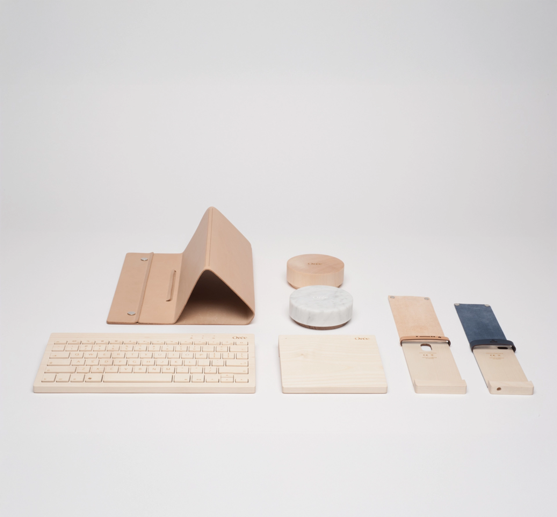 Mobile phone accessories made from natural materials