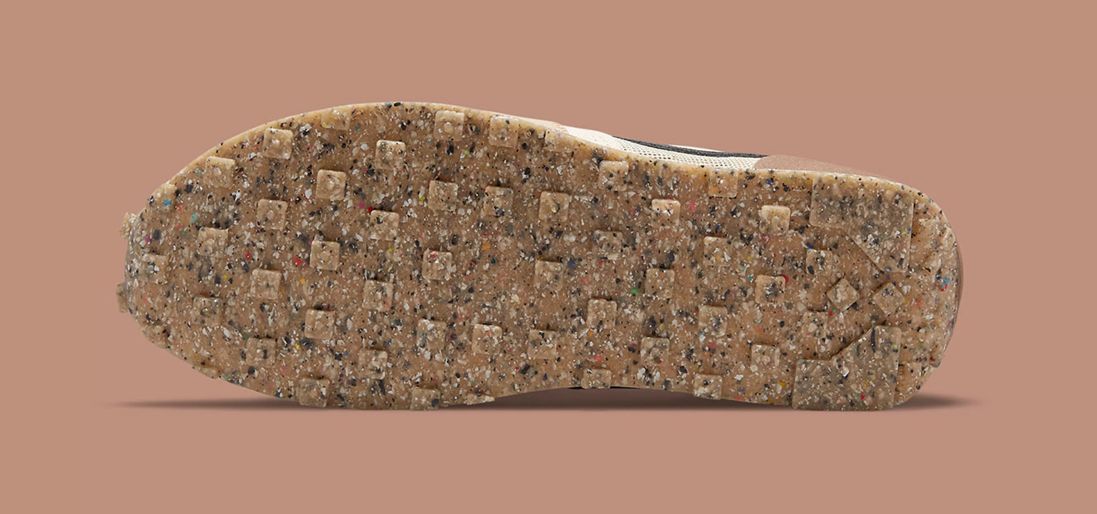 Underside of a Nike sneaker - showing a eco-design material choice as part of the CMF