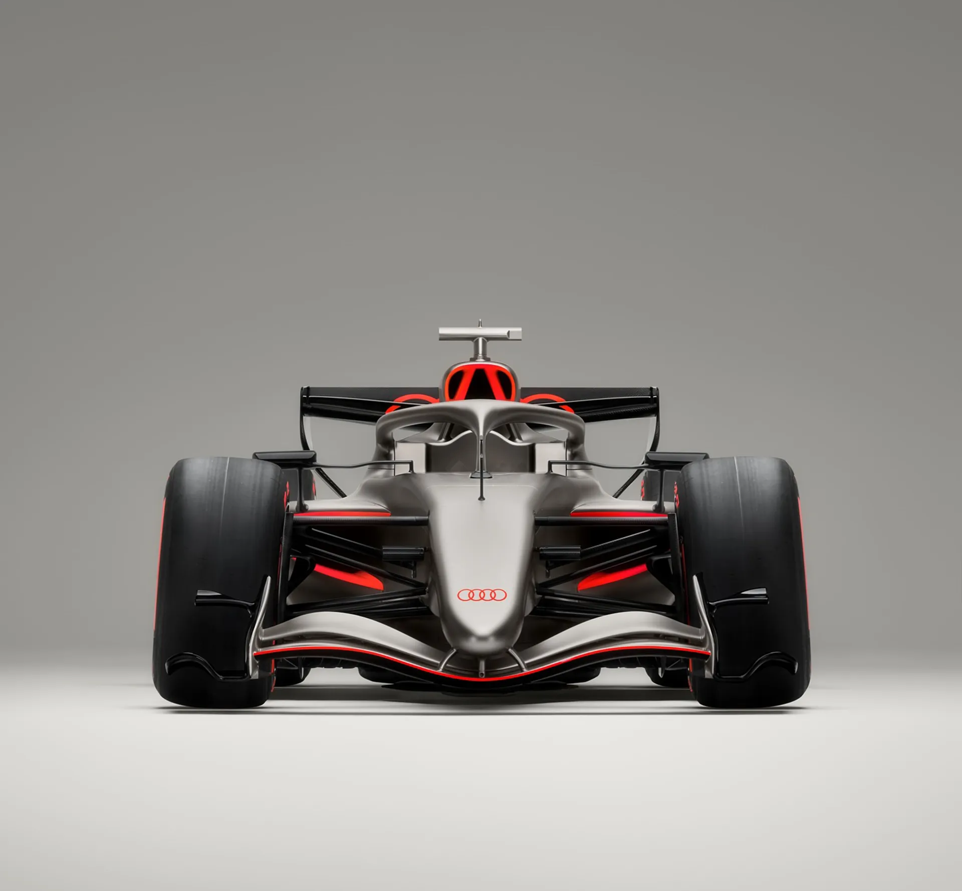 Front view an Audi formula one car