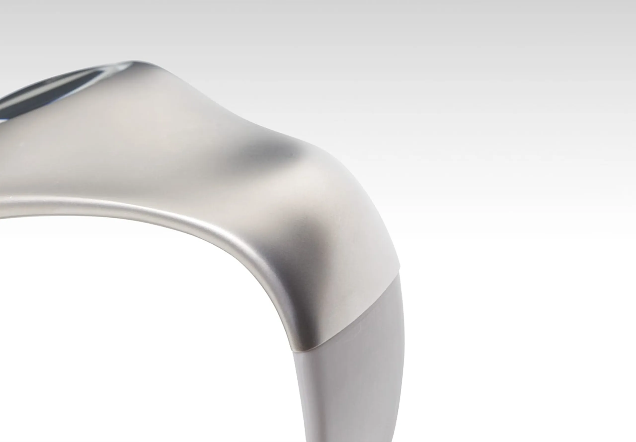 Closeup of a metal watch