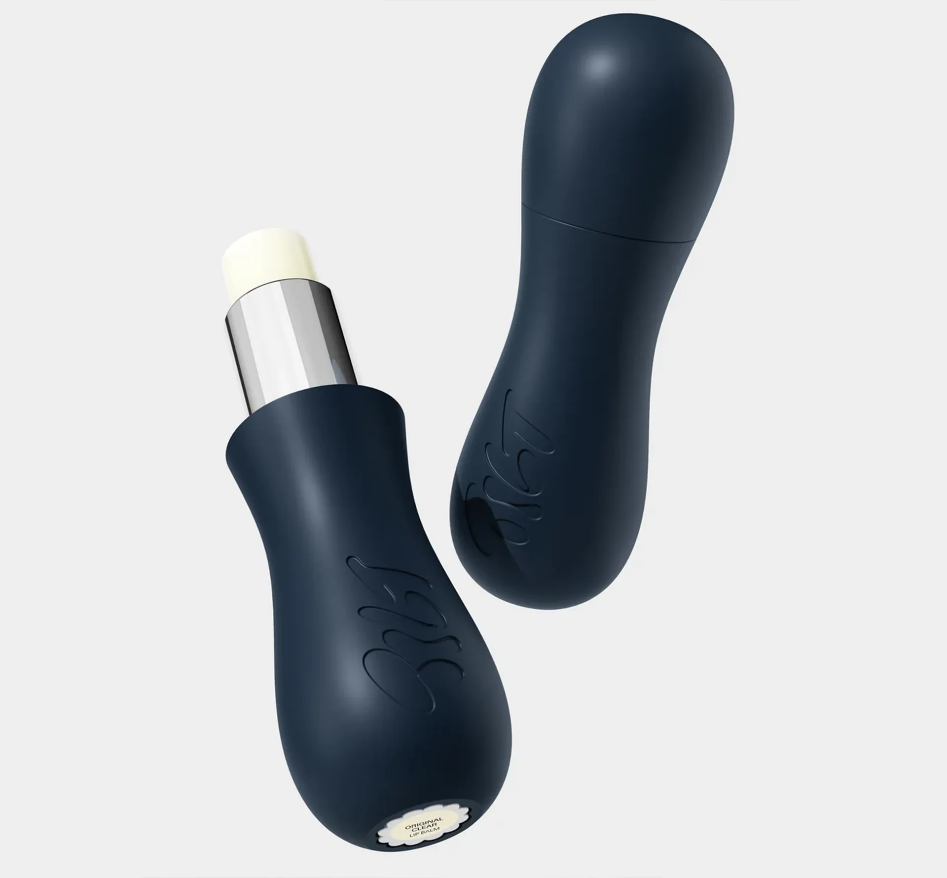 Lipstick case in navy blue